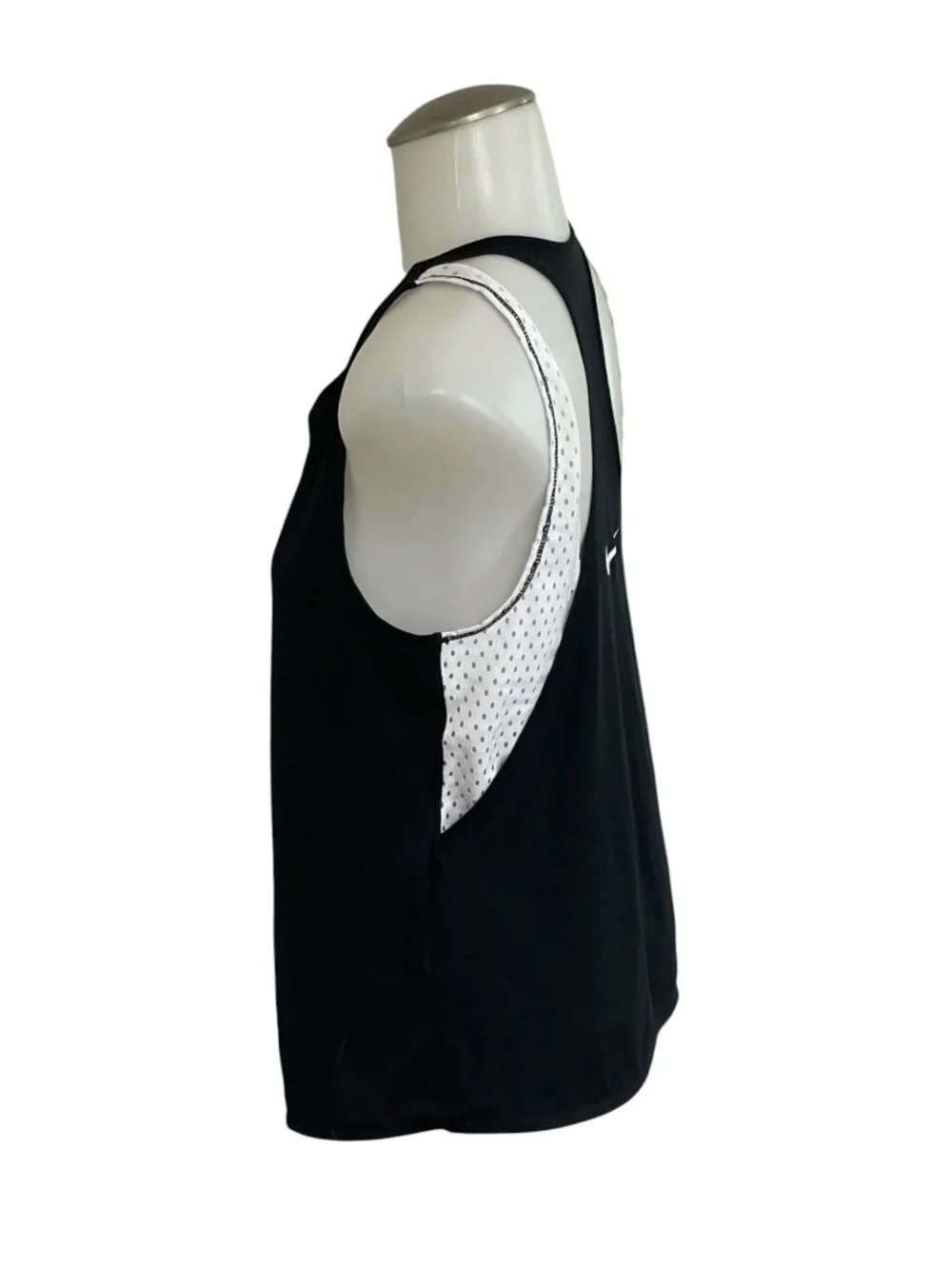 Nike Black & White Racerback Tank Top Womens Small